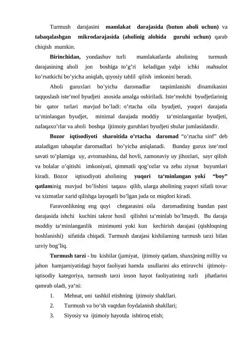 Aholi daromadlari va davlatning ijtimoiy siyosati 4