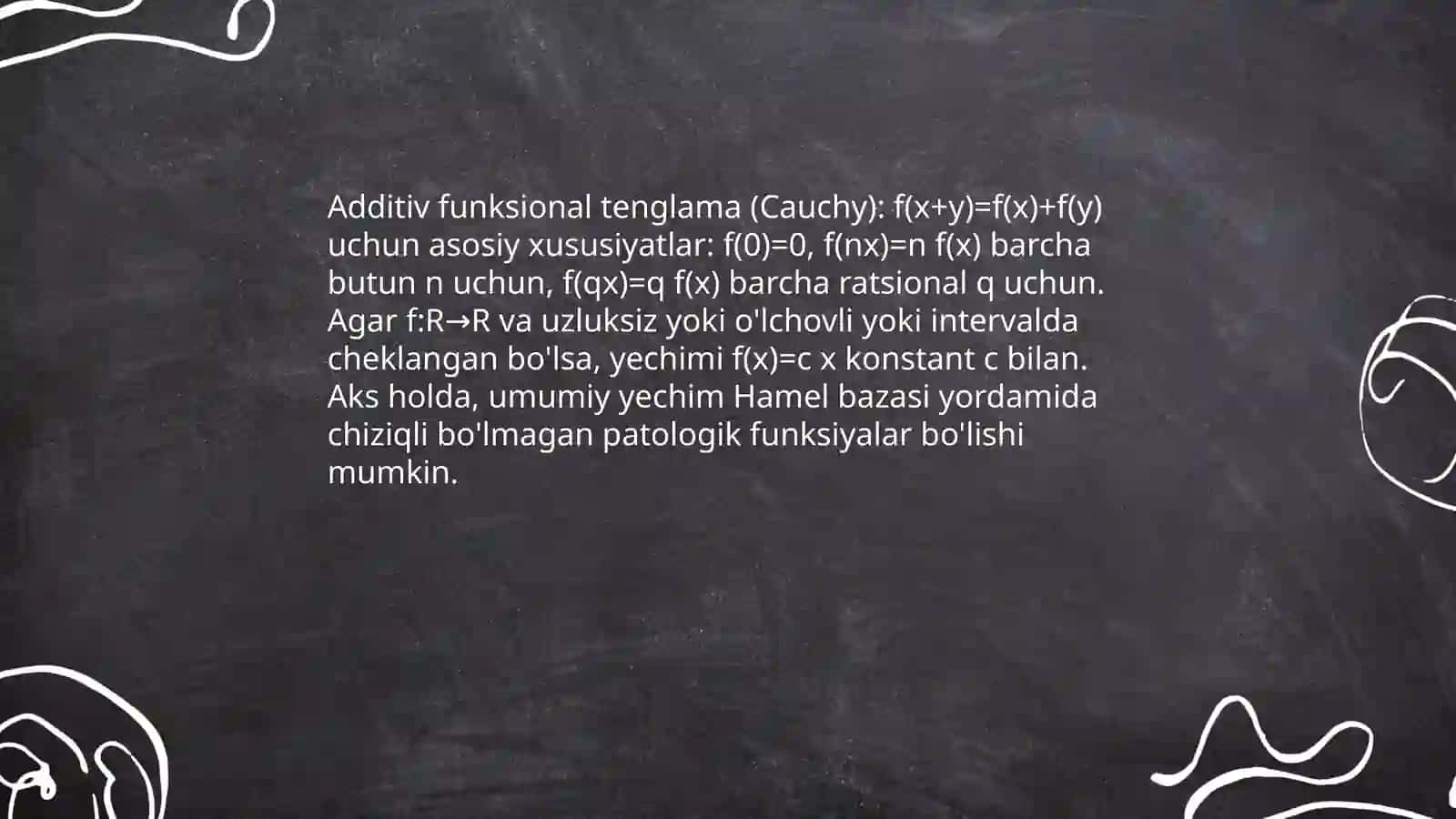 Funksional tenglamalar 4