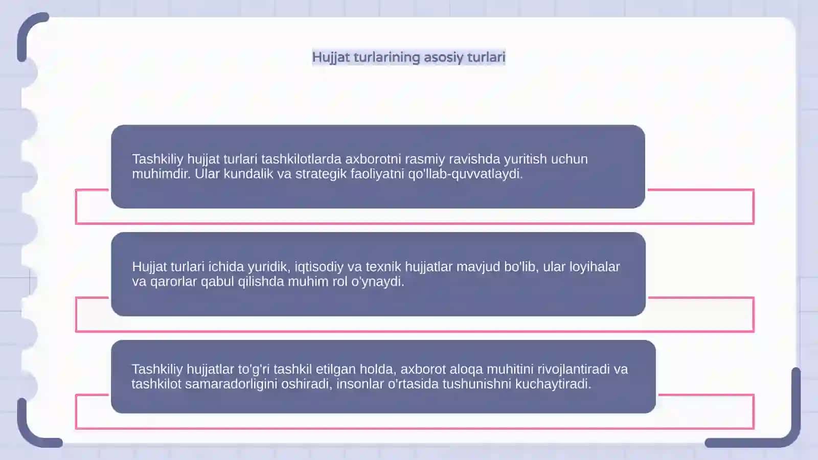 Tashkiliy hujjat turlari 4