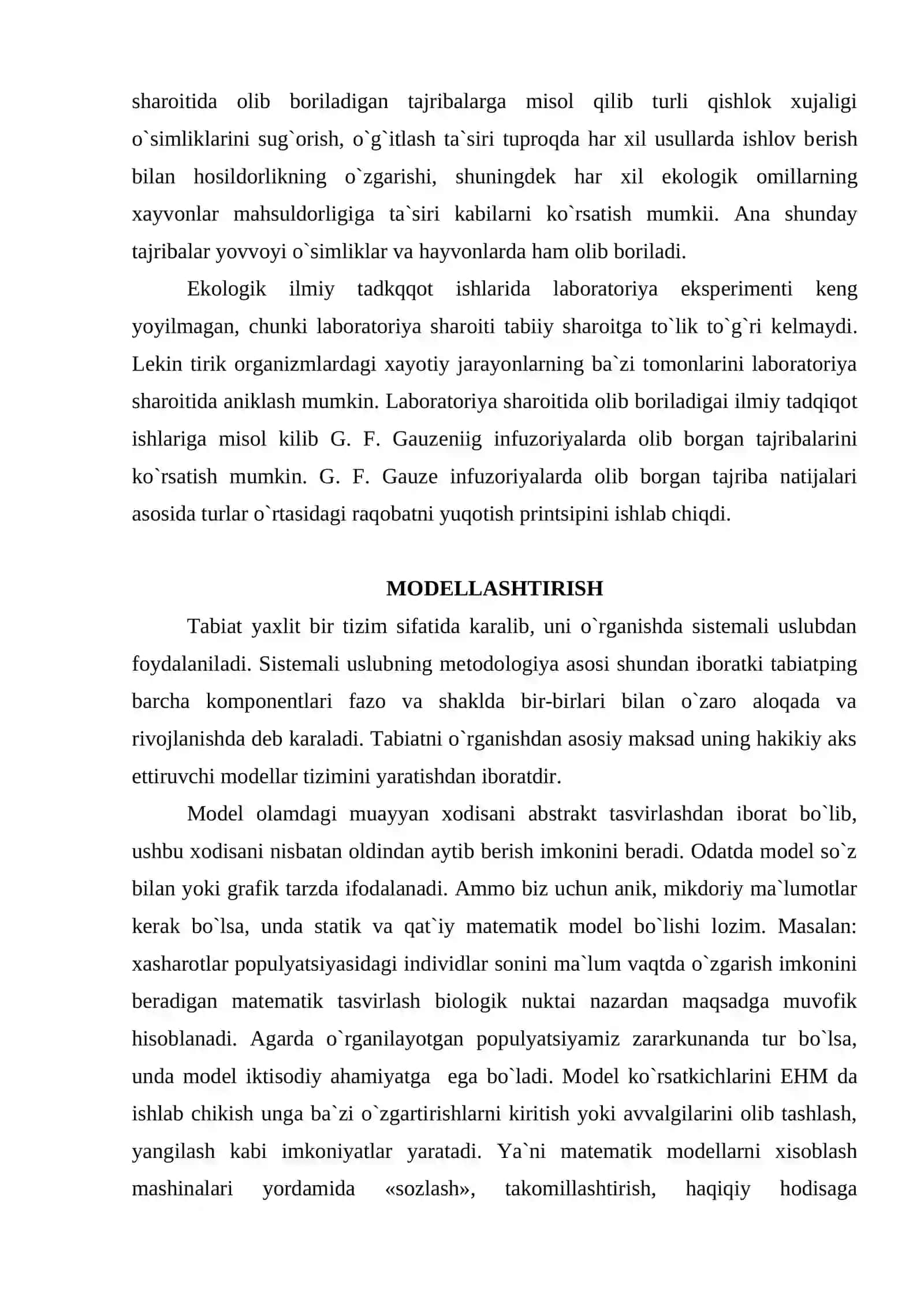 Ekologiya fani va uning bo'limlari 4