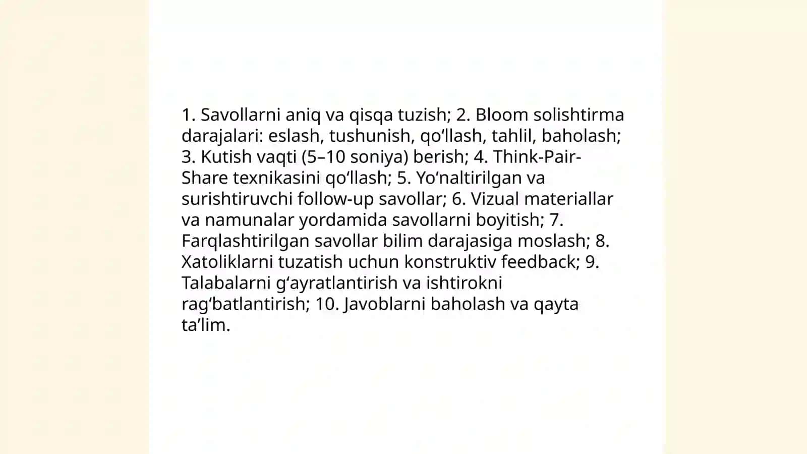Boshlang'ich ta'lim tabiiy fanlari darslarida og'zaki va ko'rgazma metodlardan foydalanish 4
