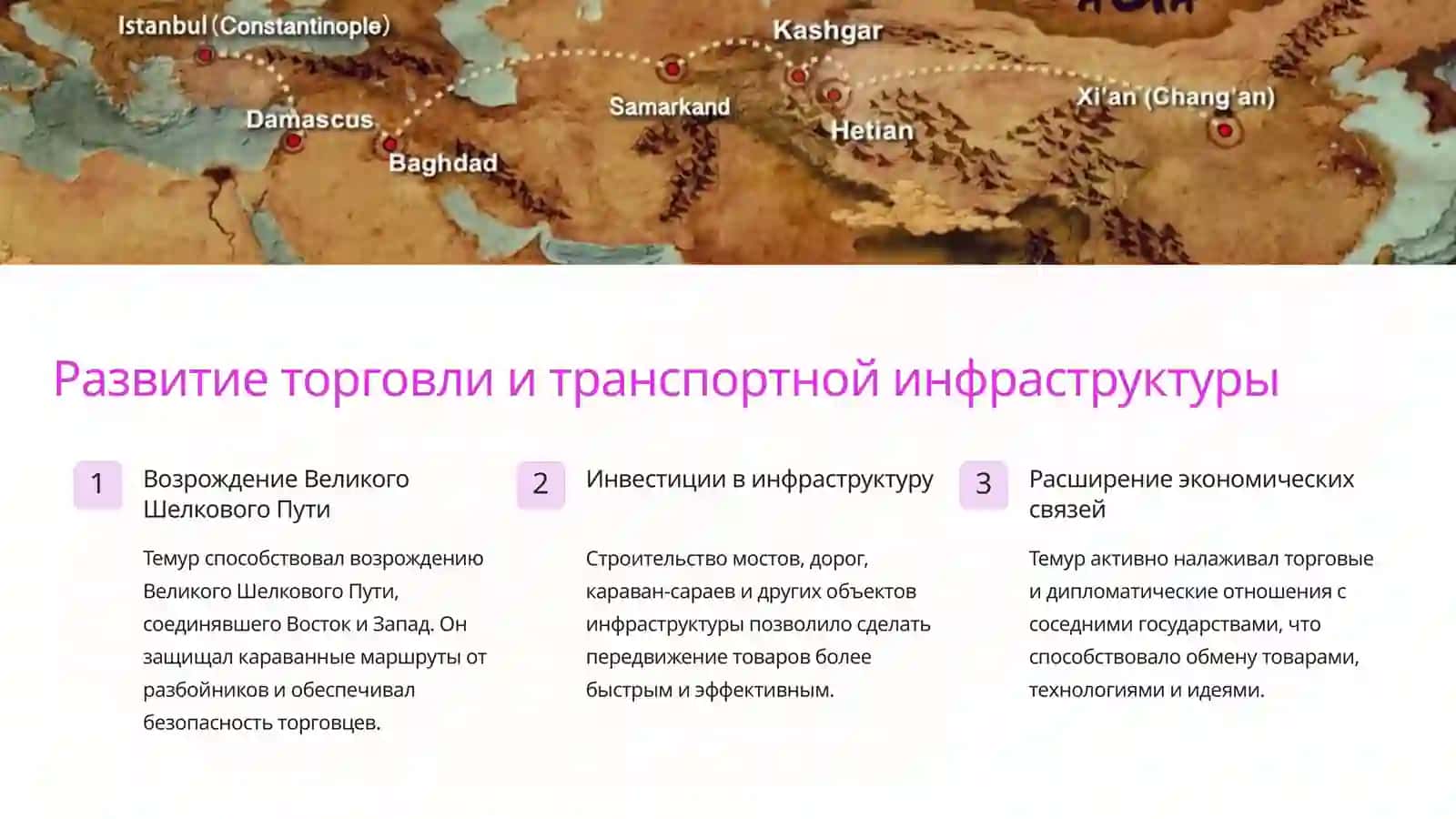 Экономические идеи во времена Амира Темура 4