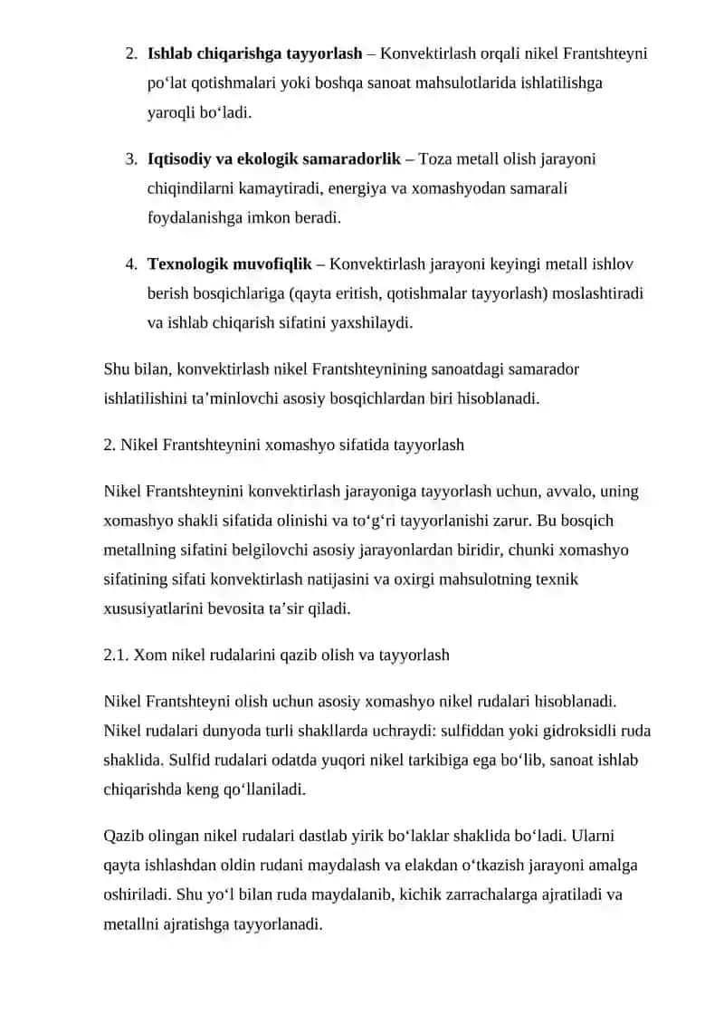 Nikel Franshteynini konvekrlash 4