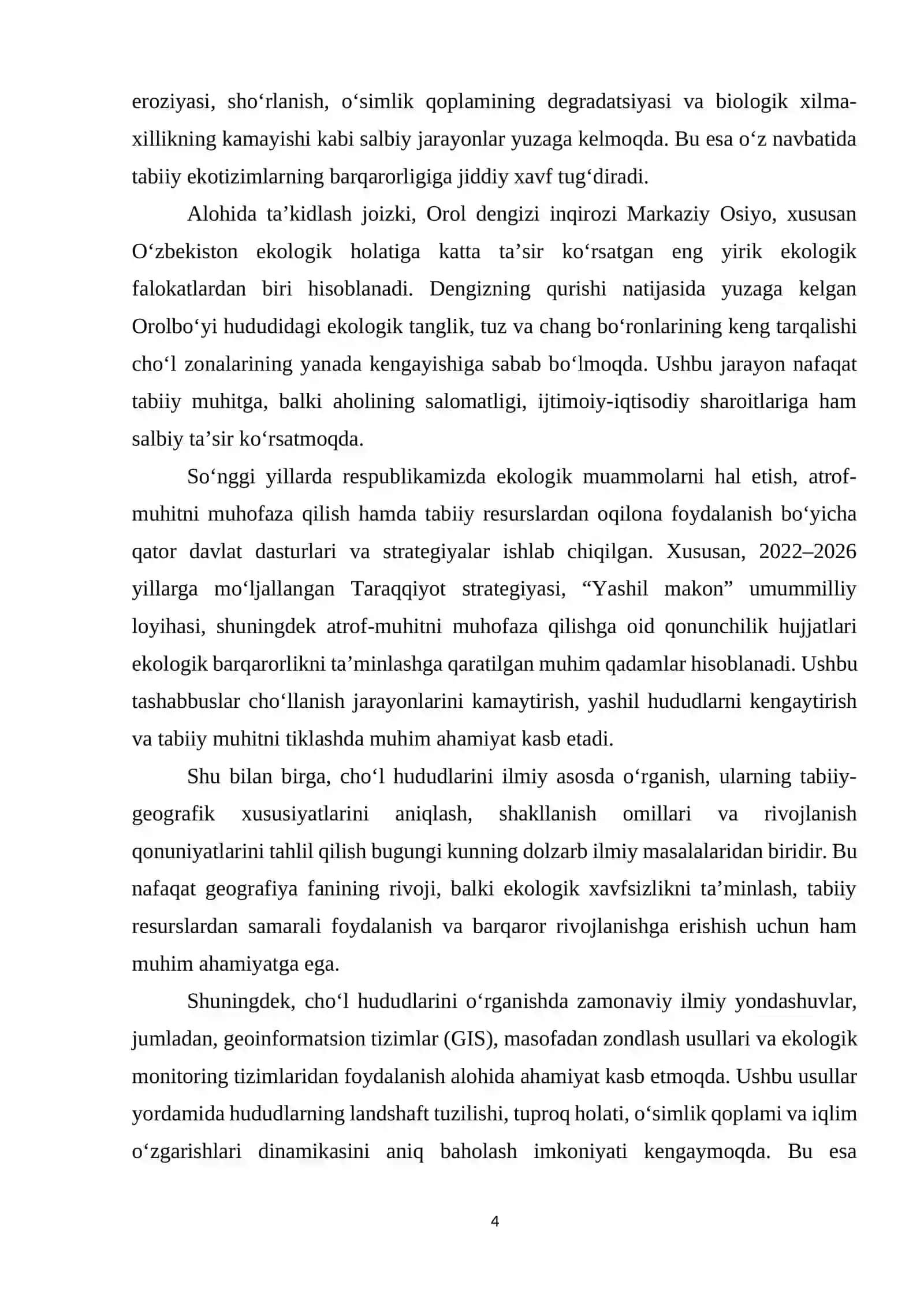 O‘ZBEKISTON CHO‘LLARINING UMUMIY TABIIY-GEOGRAFIK XUSUSIYATLARI 4