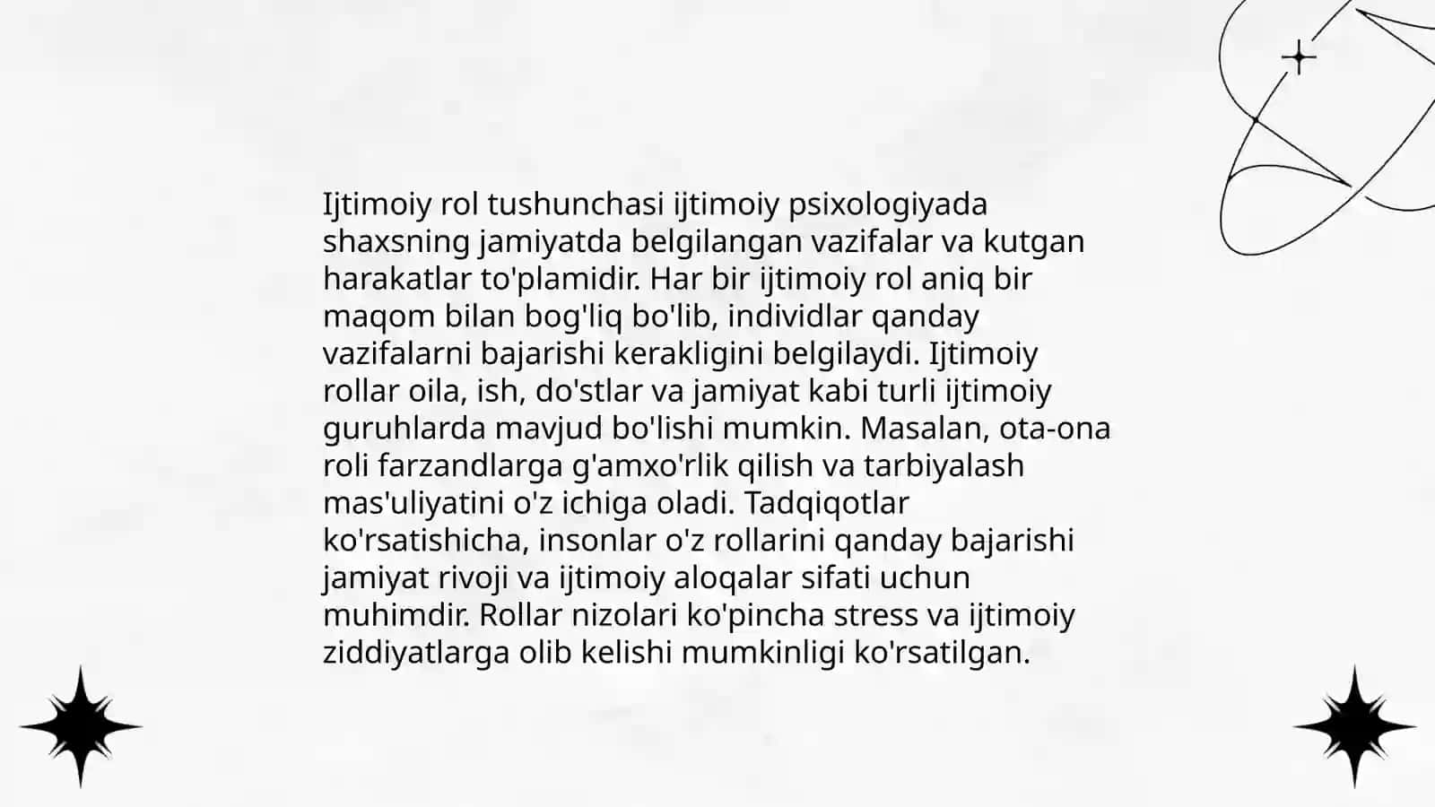 Ijtimoiy maqom va ijtimoiy rol 4