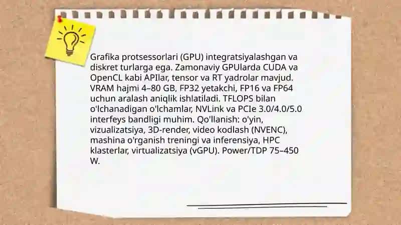 Zamonaviy kompyuterlar konfiguratsiyalari va ularning qo'llanish soxalari 4