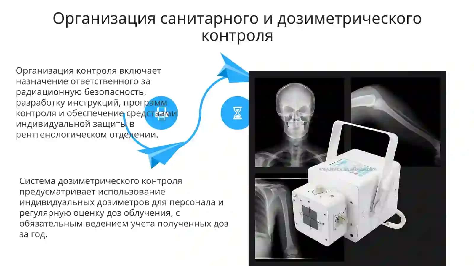 Санитарный и дозиметрический контроль в рентгеновских и радиологических отделениях больниц 4