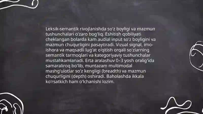 Eshitish qobiliyati cheklangan bolalarning og'zaki nutqidagi fonetik va artikulyatsion xususiyatlar 4