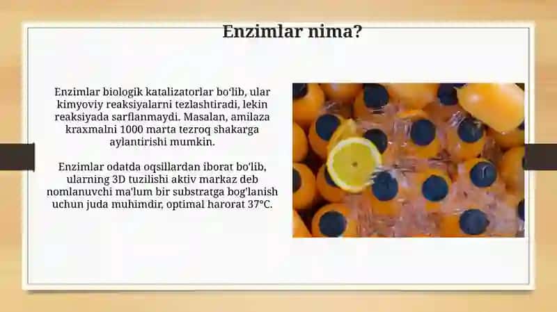 Sharbatlar va Lam alkagolli ichimliklar ishlab chiqarishda fermentlardan foydalanish 4