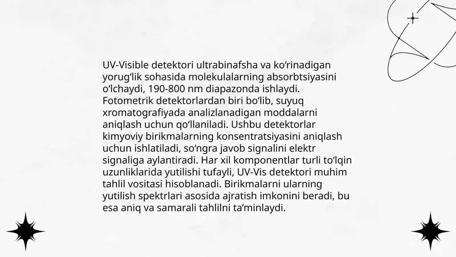 Suyuqlik xromatografiyasidagi detektorlar 4
