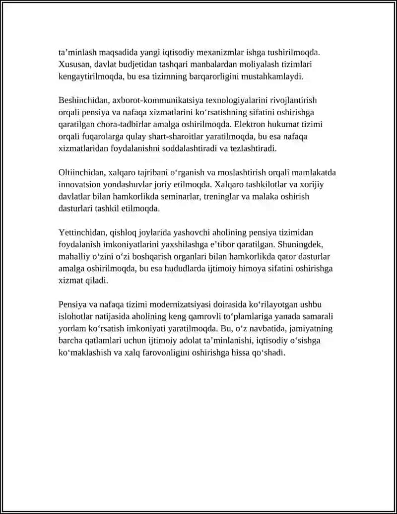 OʻZBEKISTON RESPUBLIKASI IJTIMOIY IQTISODIY SOHADAGI ISLOHOTLAR 4