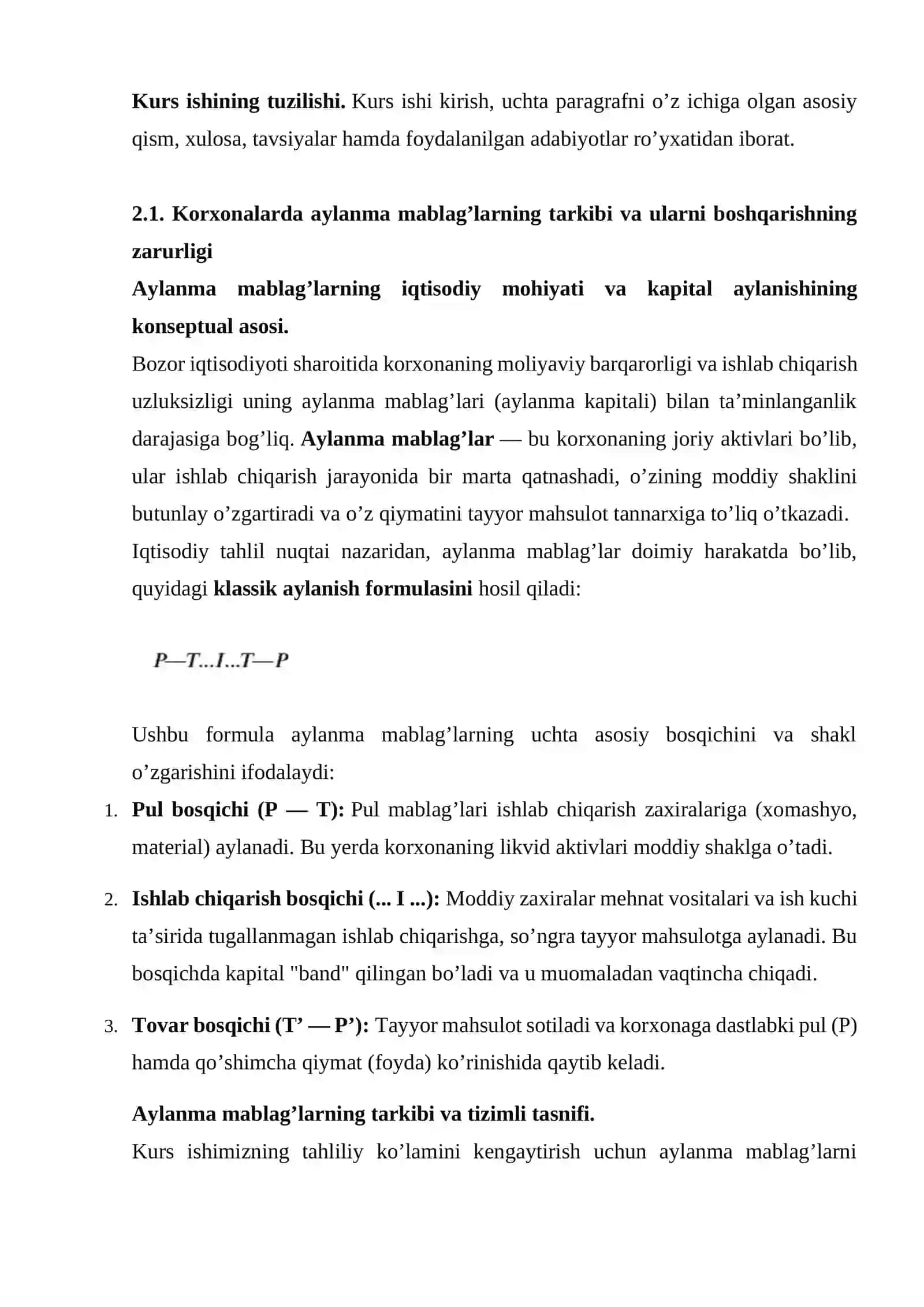 Korxonalarda aylanma mablag’ilarni boshqarishni takomillashtirish 4