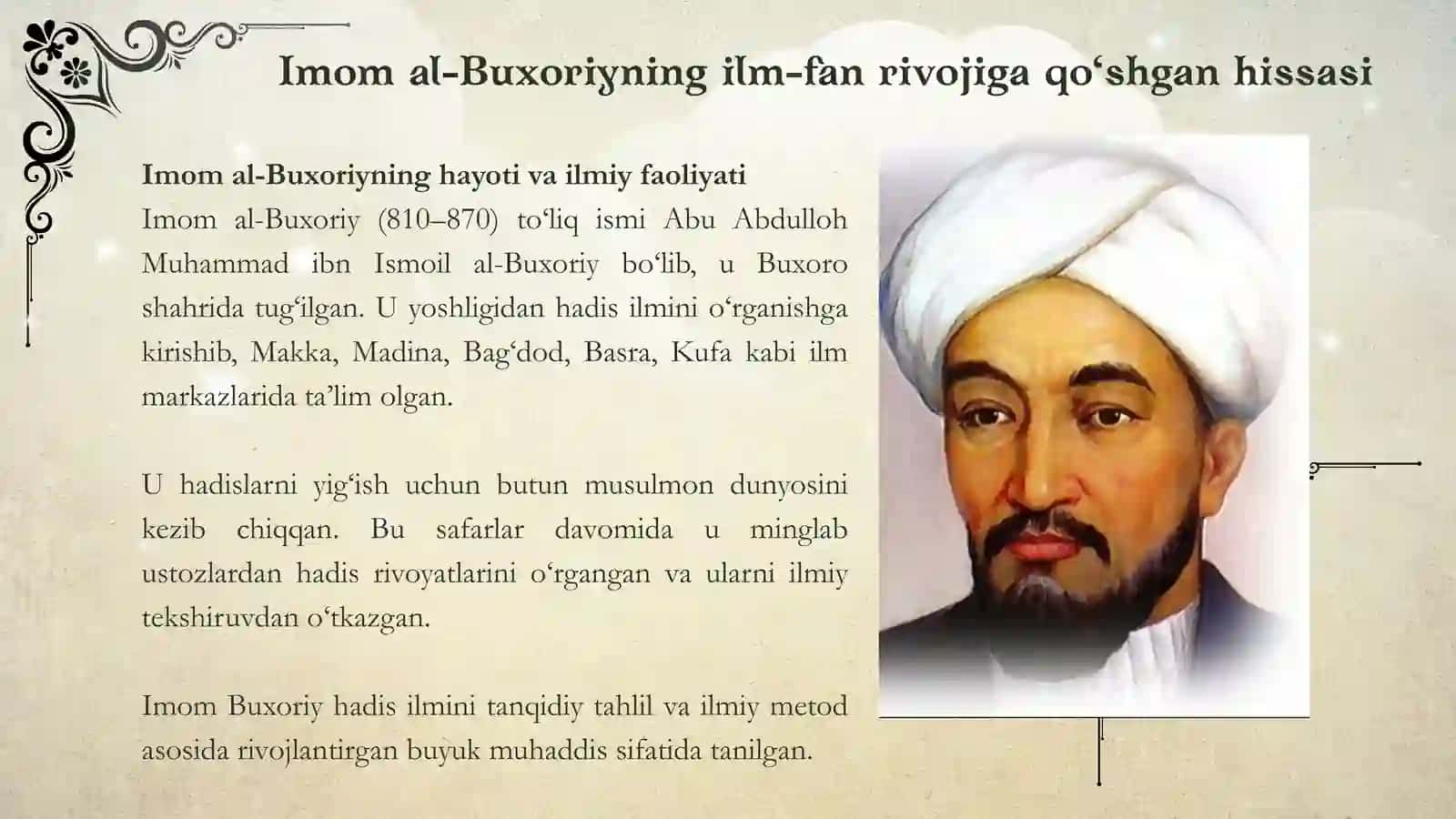 Uyg‘onish davri va Buyuk Allomalar Ilmiy Meros 4