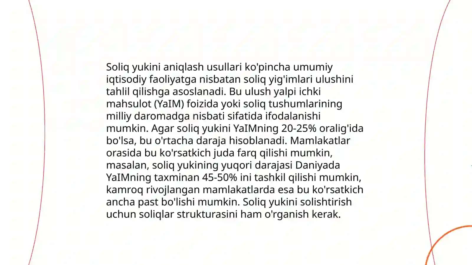 Talab va taklif elastikligiga koʻra soliq yukini hisoblash 4