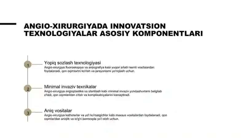 Angioxirurgiyada innovatsion texnologiyalarni qo'llash 4