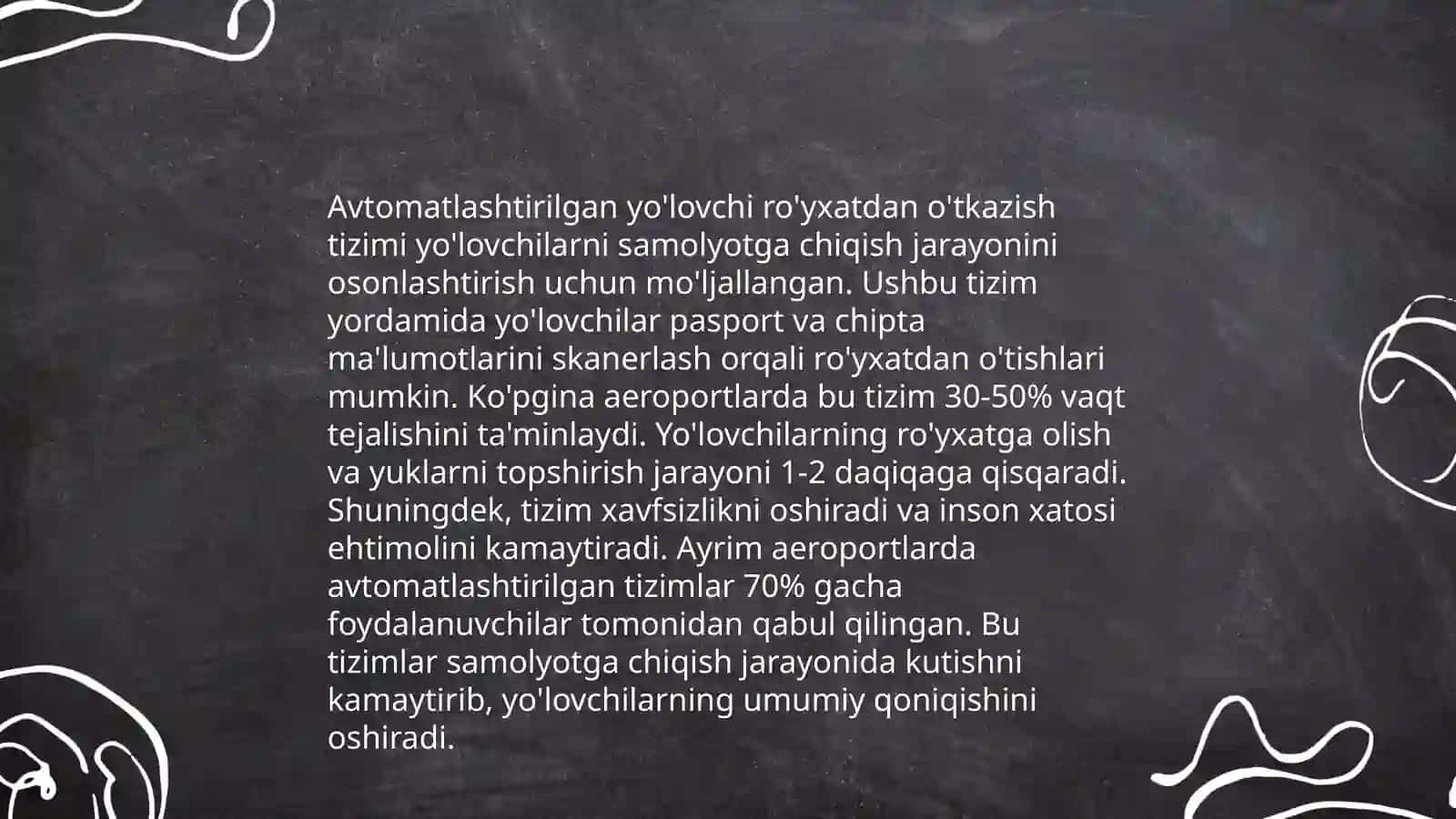Oʻzbekiston Airways kompaniyasida yangi texnologiya yaratish va uni amaliyotda qoʻllash 4