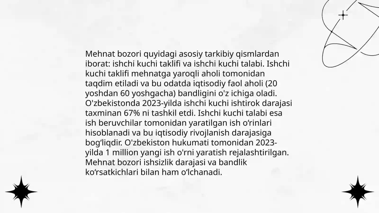 Mehnat Bozori Tushunchasi 4