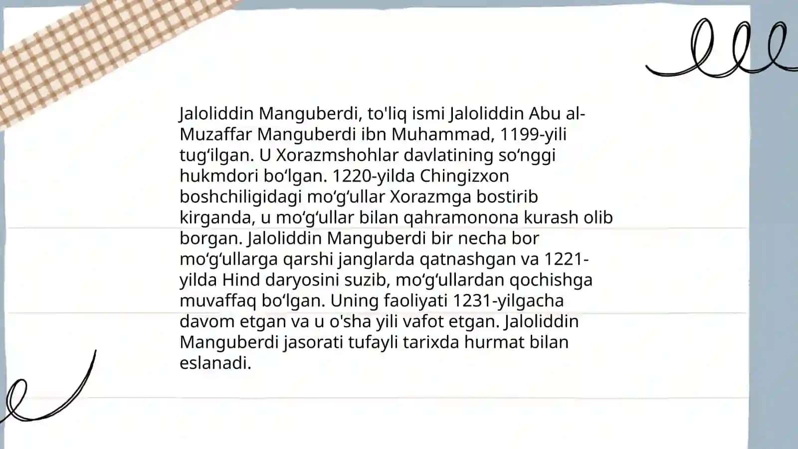 Jaloliddin Manguberdi-Vatan himoyachisi 4