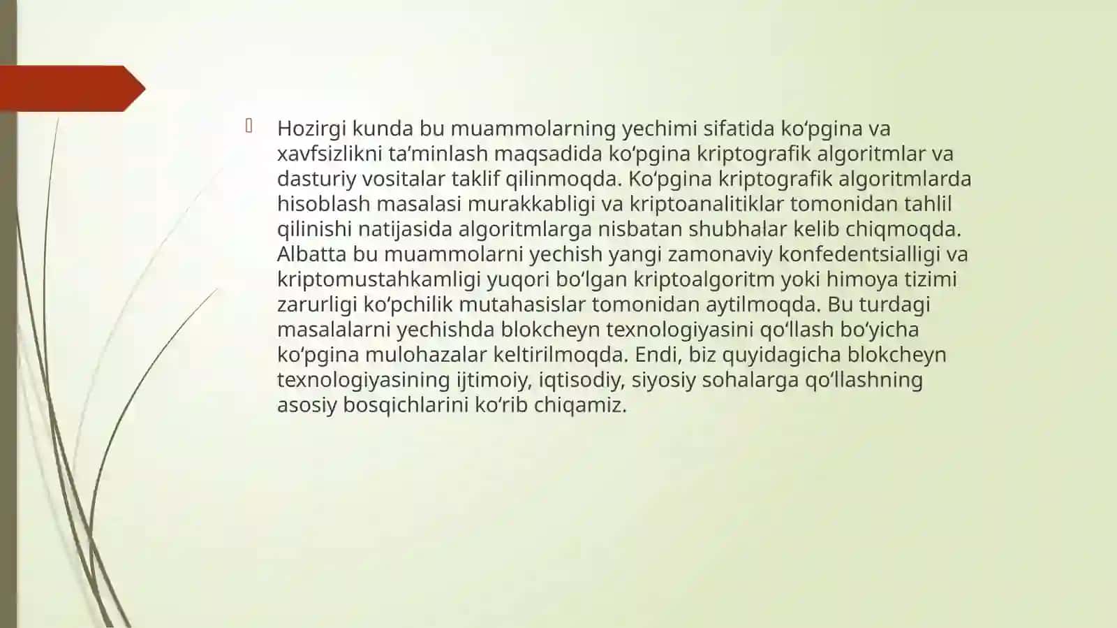 RAQAMLI IQTISODIYOTDA BLOKCHEYN TEXNOLOGIYALARI 4