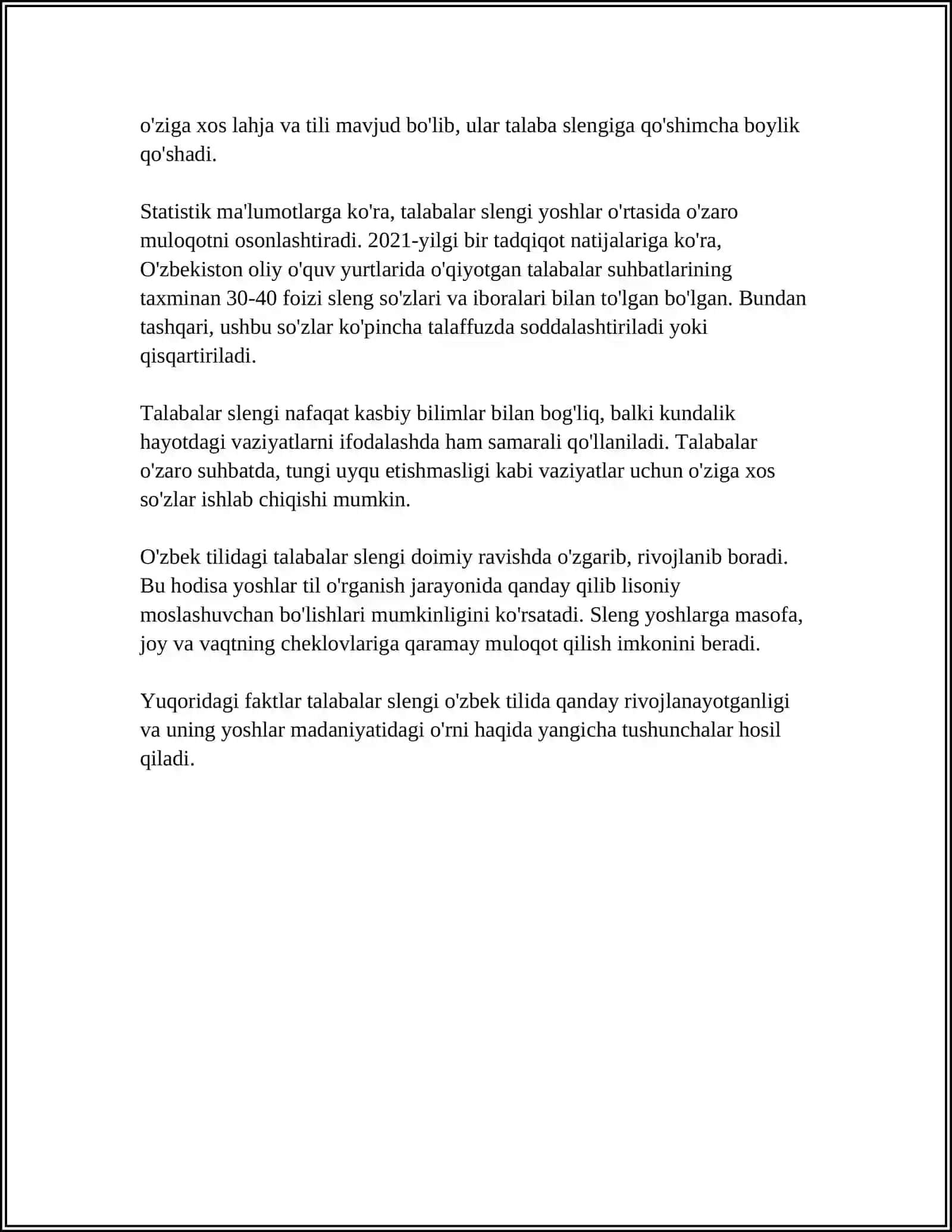 TALABALAR LEKSIKASI 4
