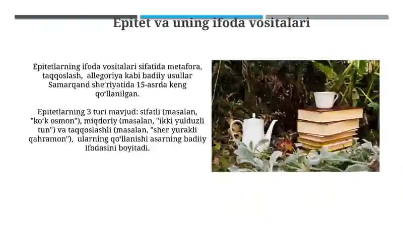 Adabiyotda badiiy obraz va uning turlari 4