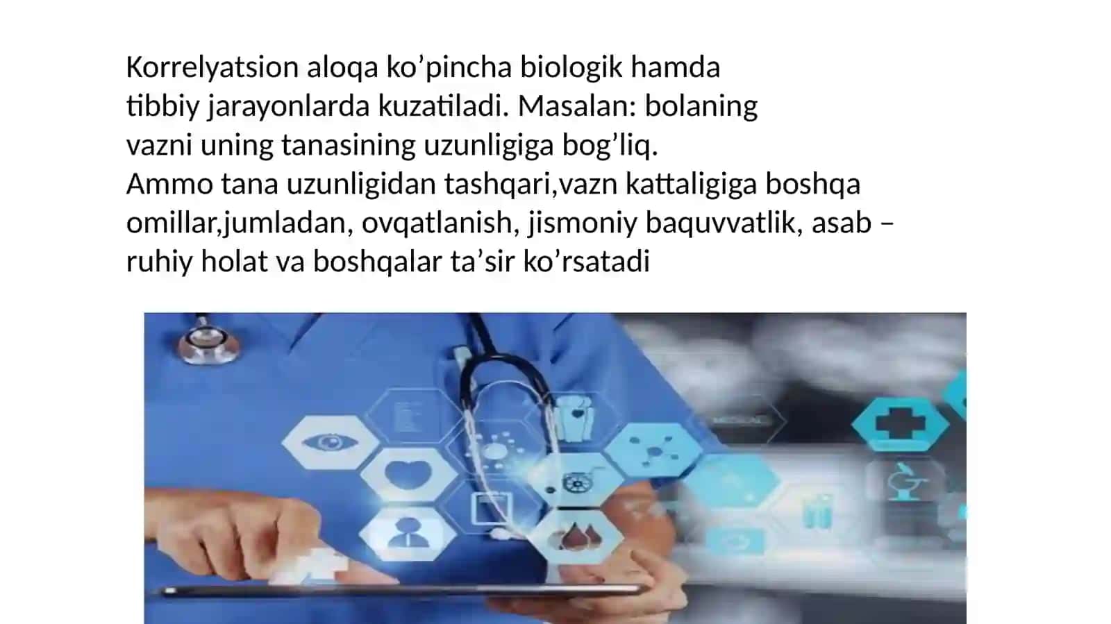 Korrelyatsiya koeffitsenti, uni baxolash usullari. Statistik taxlil qilishda qoʼlllanilishi 4