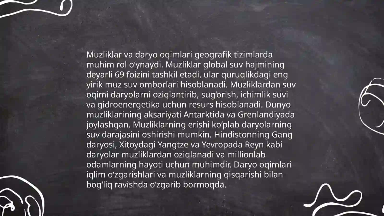 Muzliklarning gidrologik ahamiyati 4