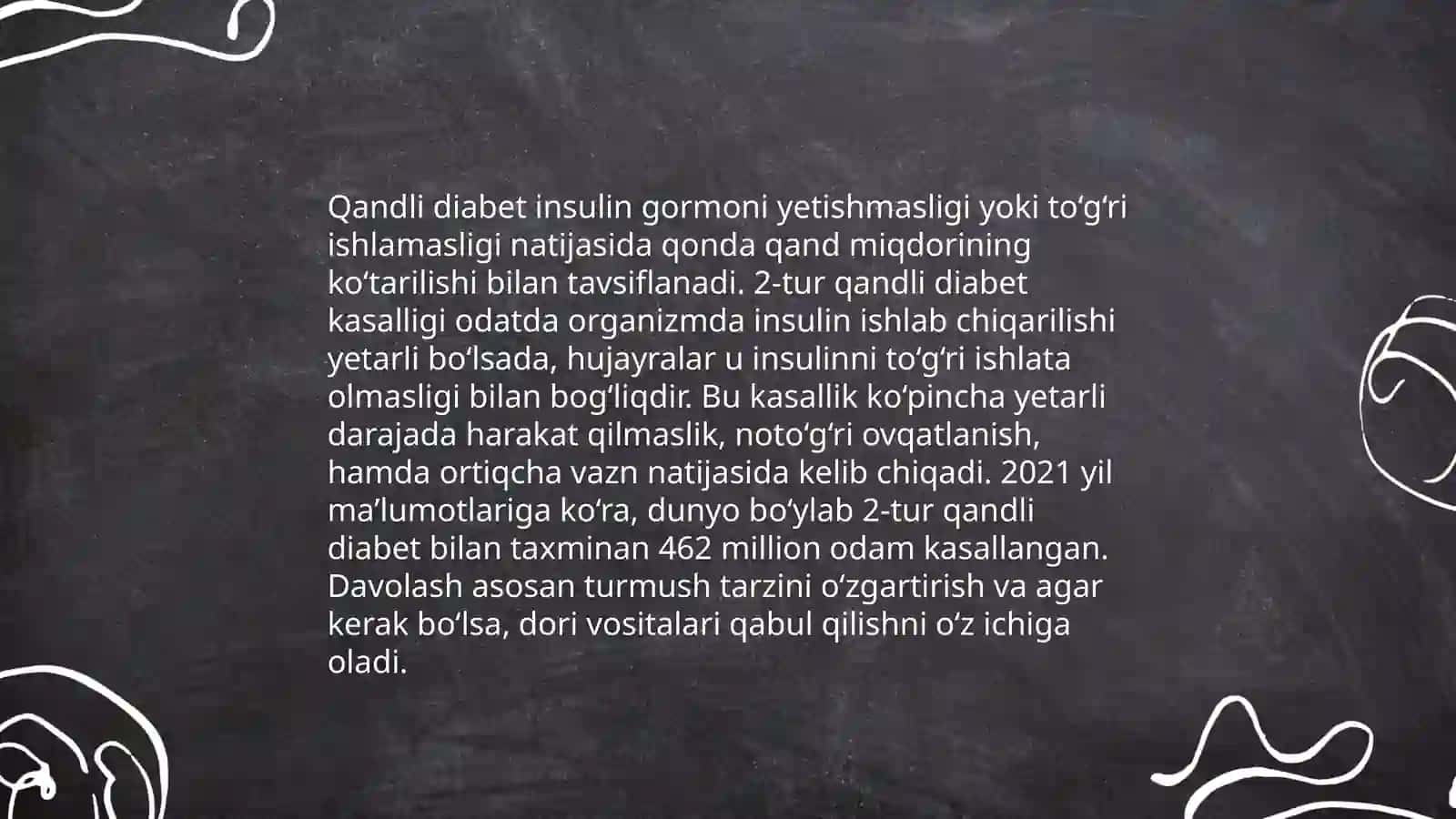 Qandli diabet. Ketanuriya va ketanimiya 4