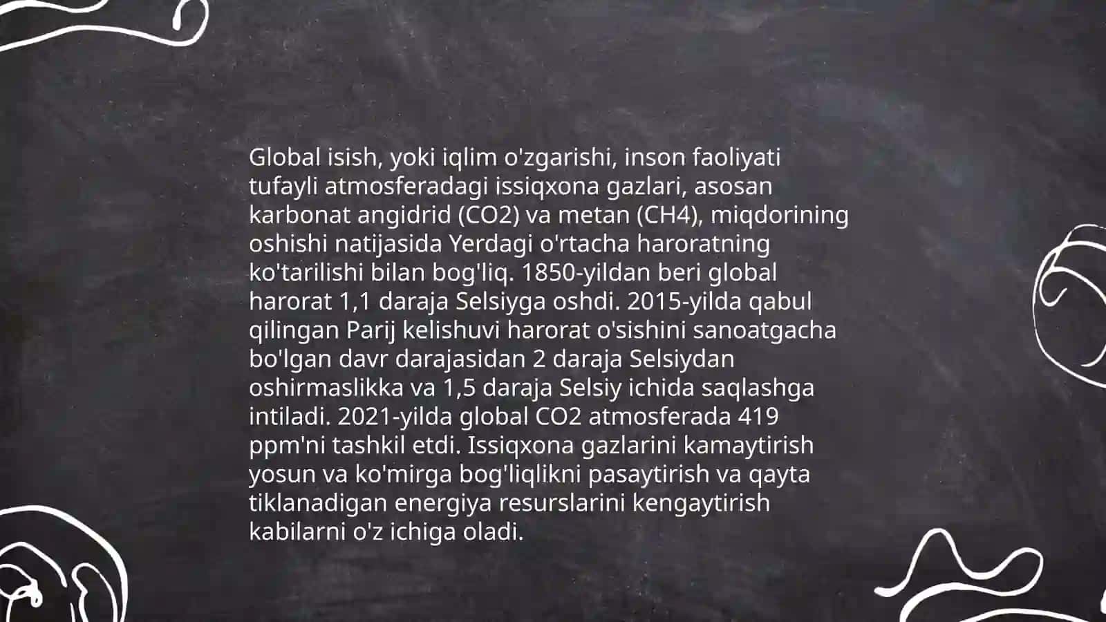 Iqlim o'zgarishi 4