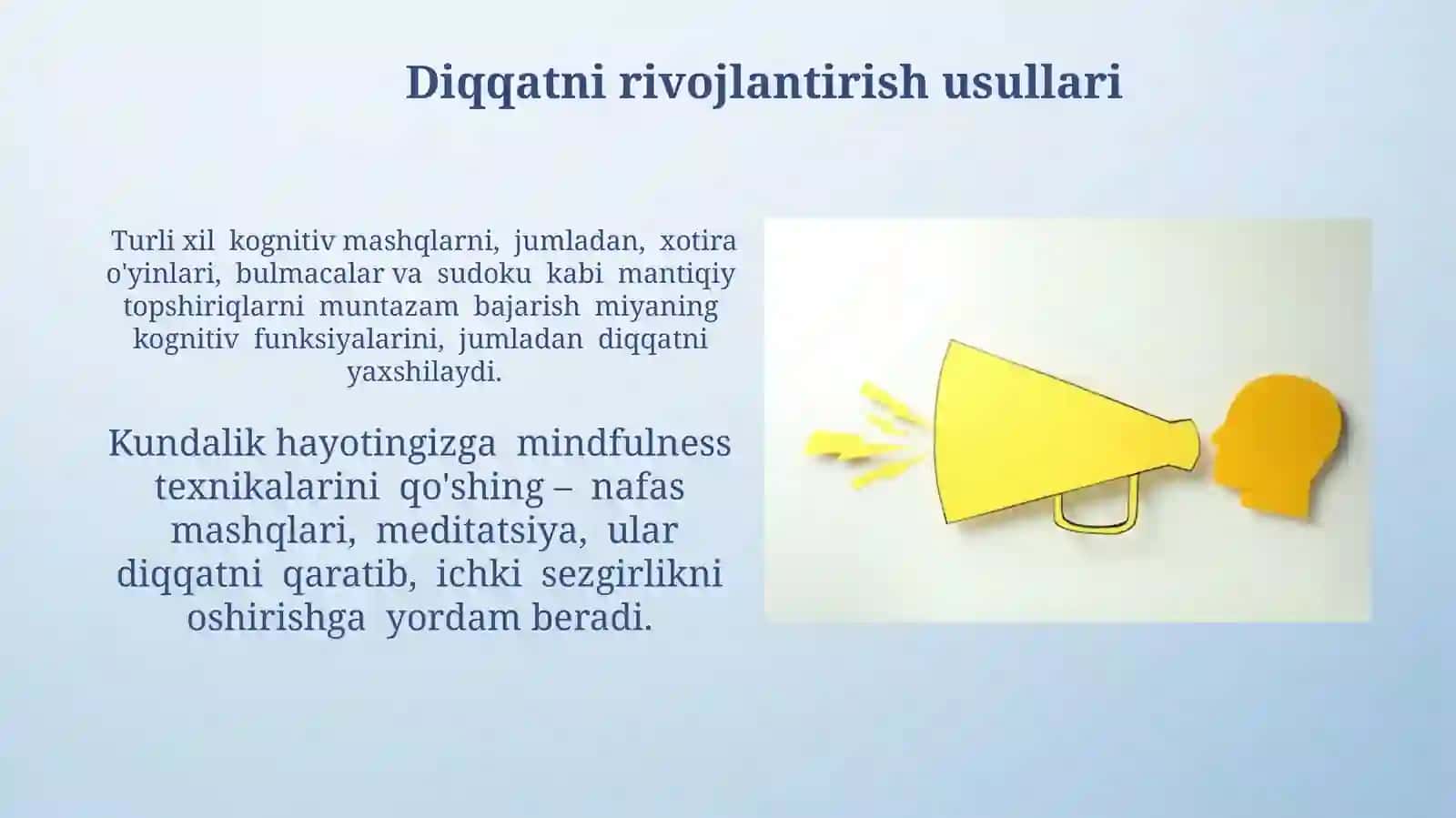 Diqqat jarayoni haqida tushuncha 4