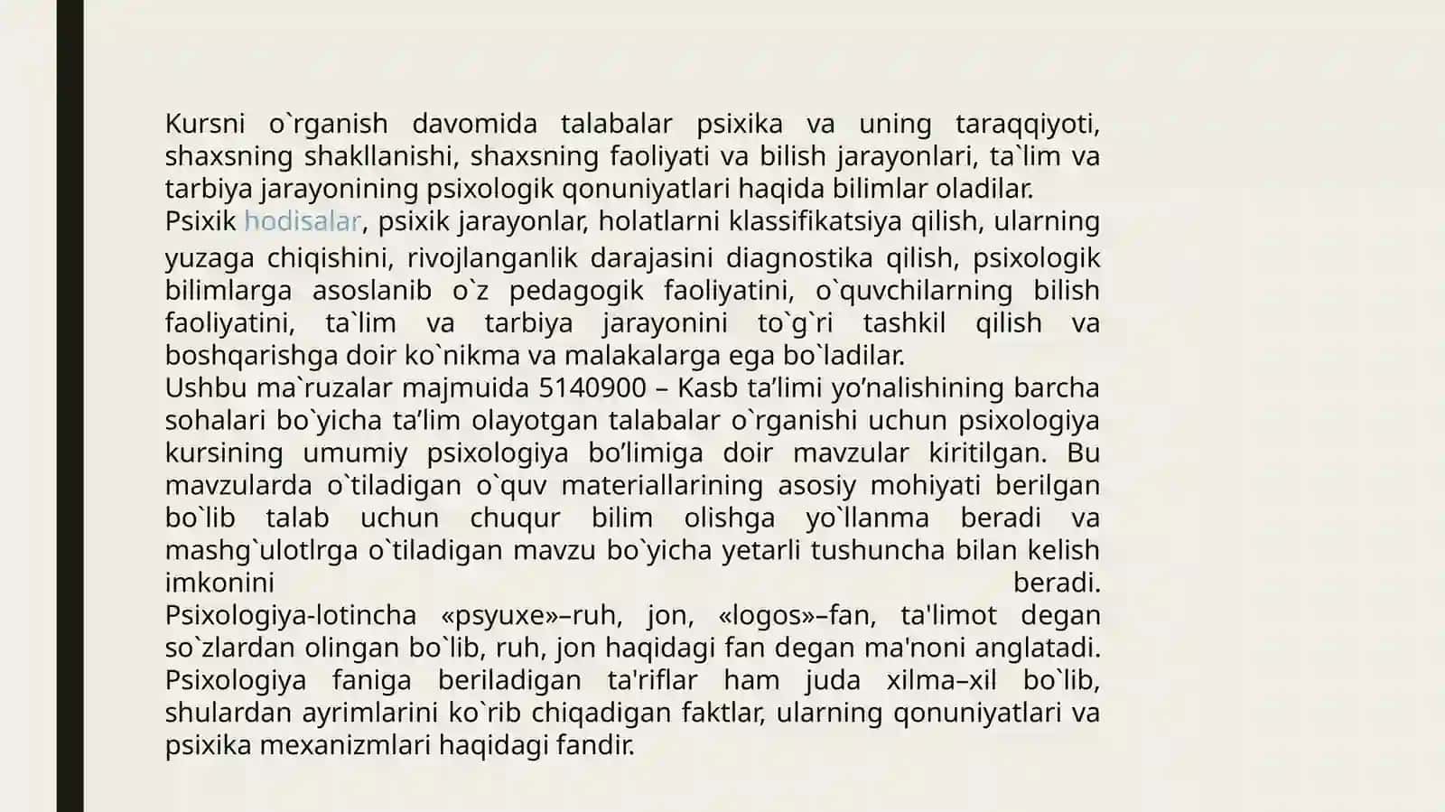 Hozirgi zamon Psixalogiyasining tadqiqot metodlari 4