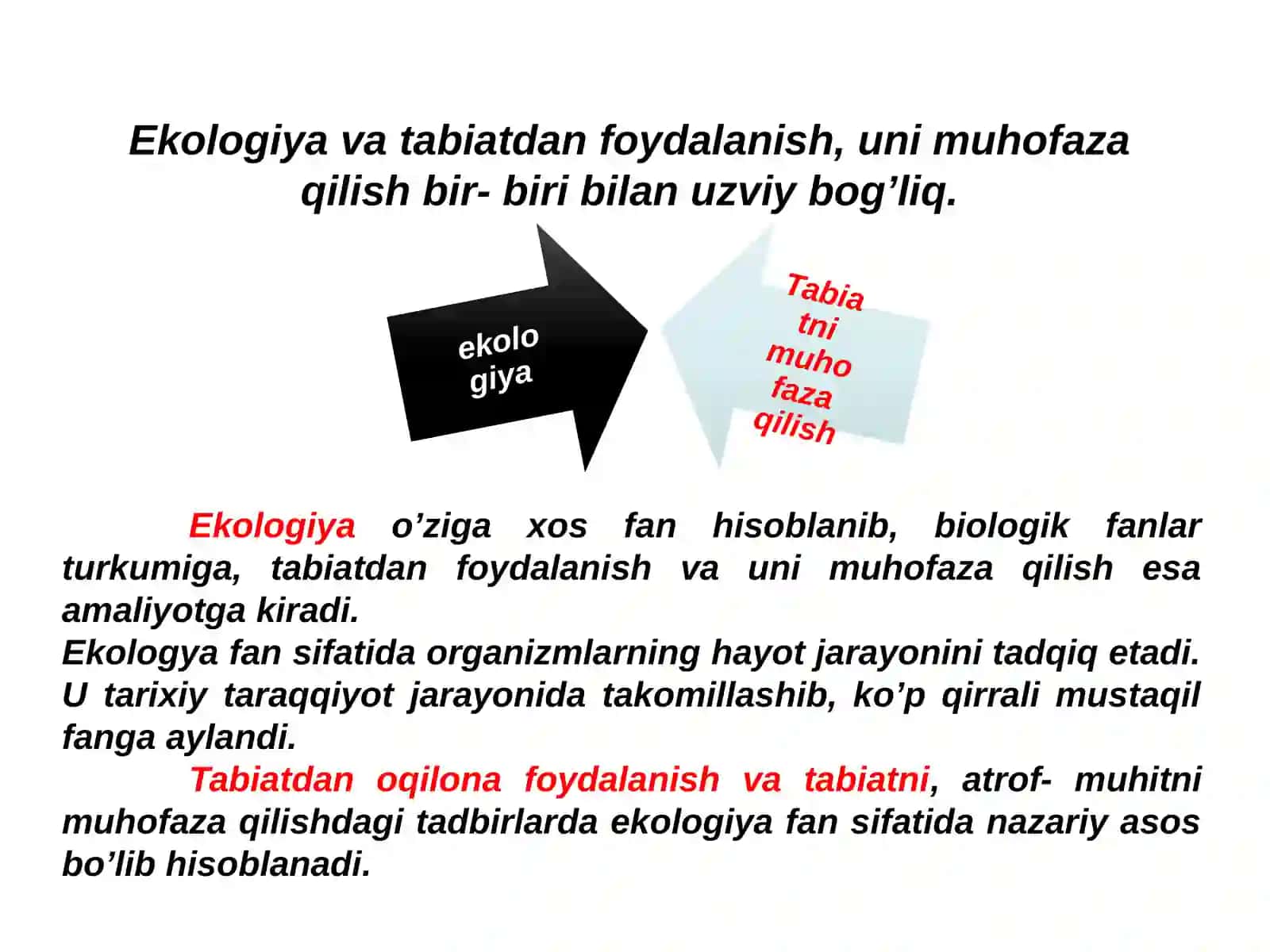Ekologiya va tabiatni muhofaza qilish 4
