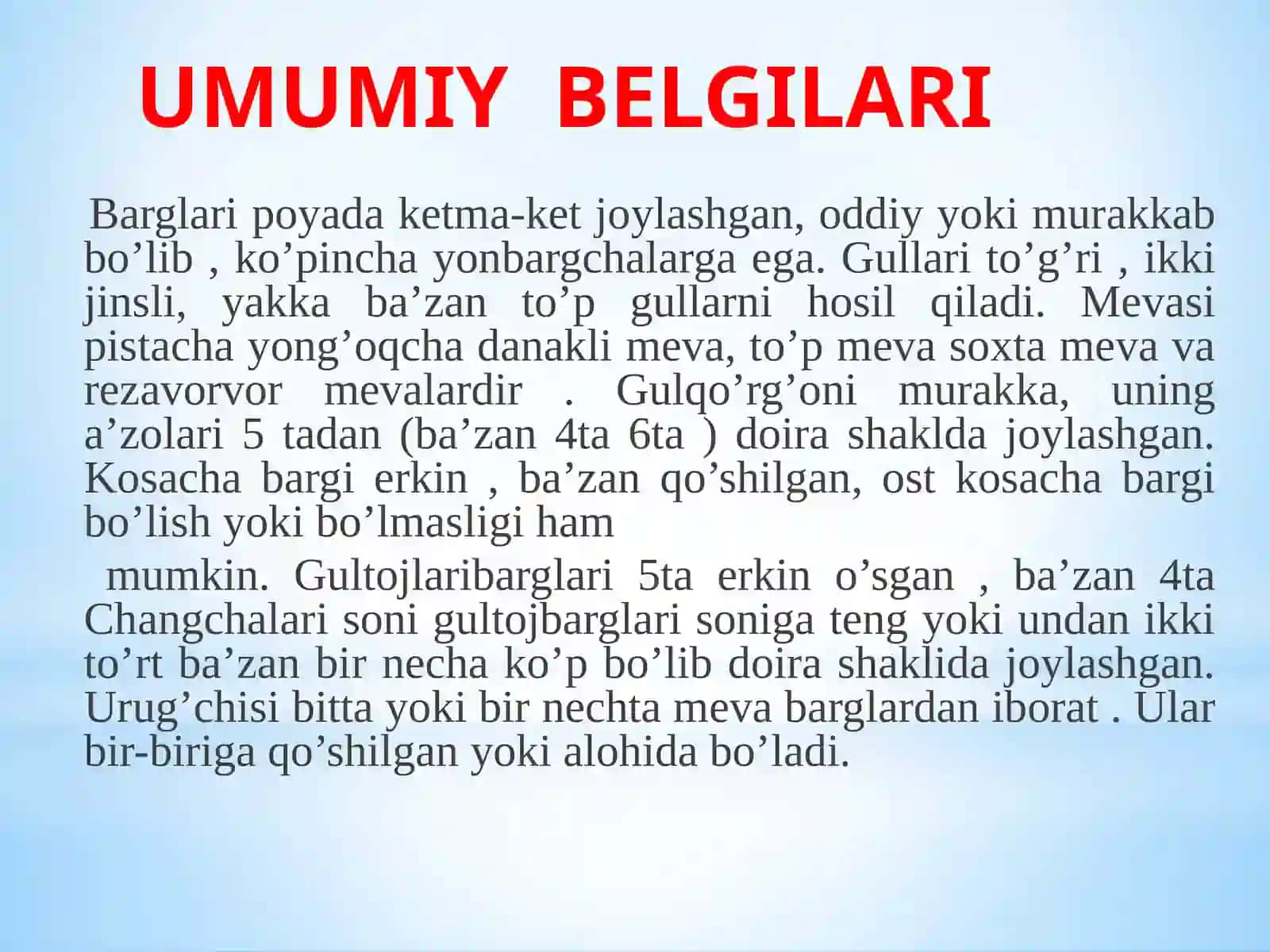 Ra`nonamolar qabilasi 4
