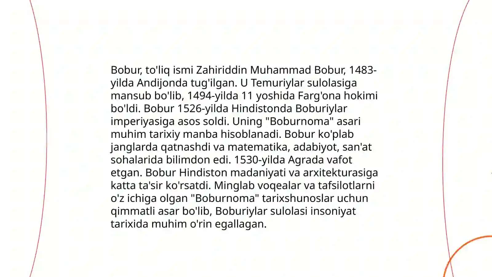 Boburnomada muallifning adabiy estetik qarashlari 4