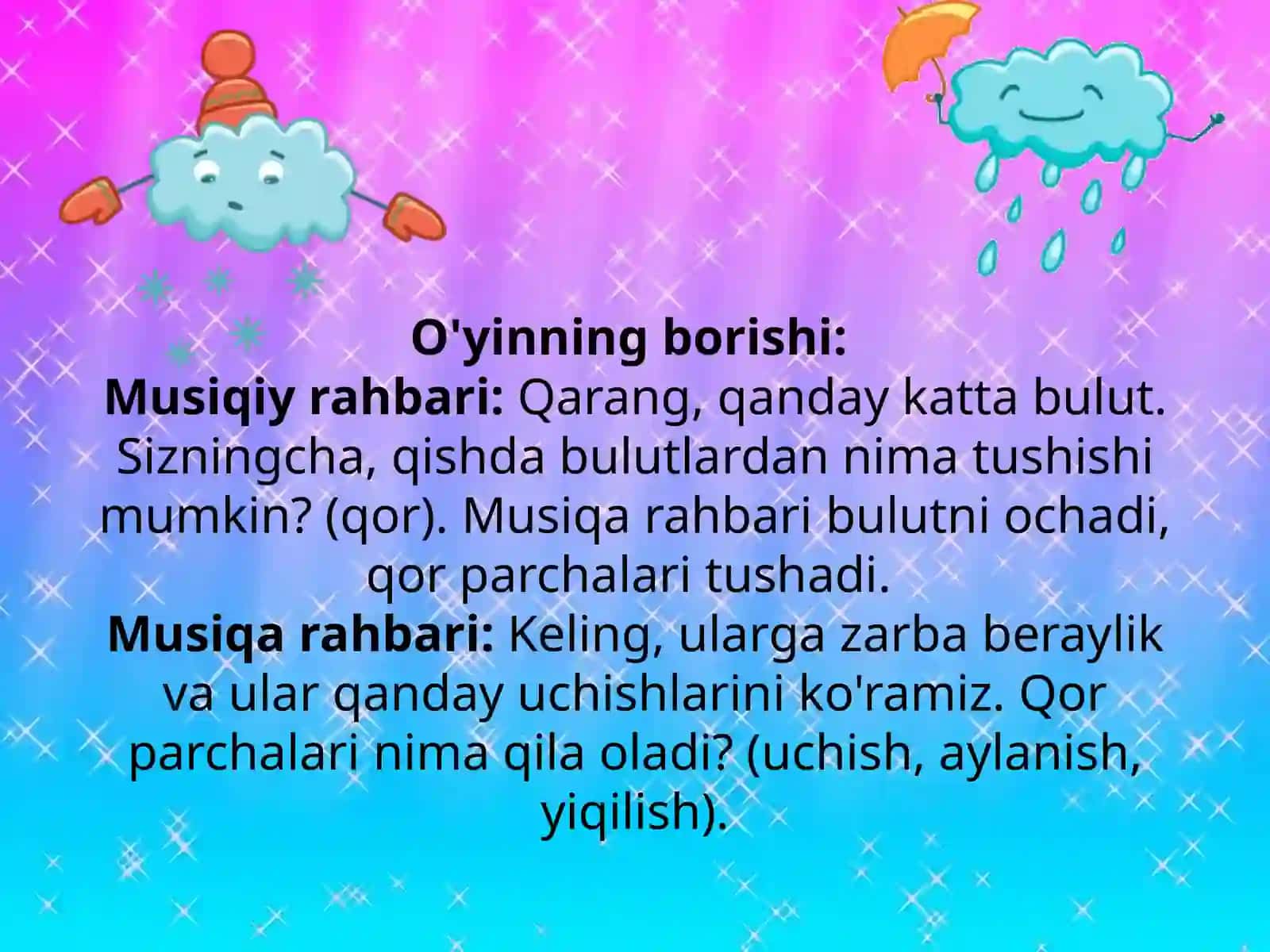 Ekologik mazmundagi musiqiy - didaktik o'yinlar 4