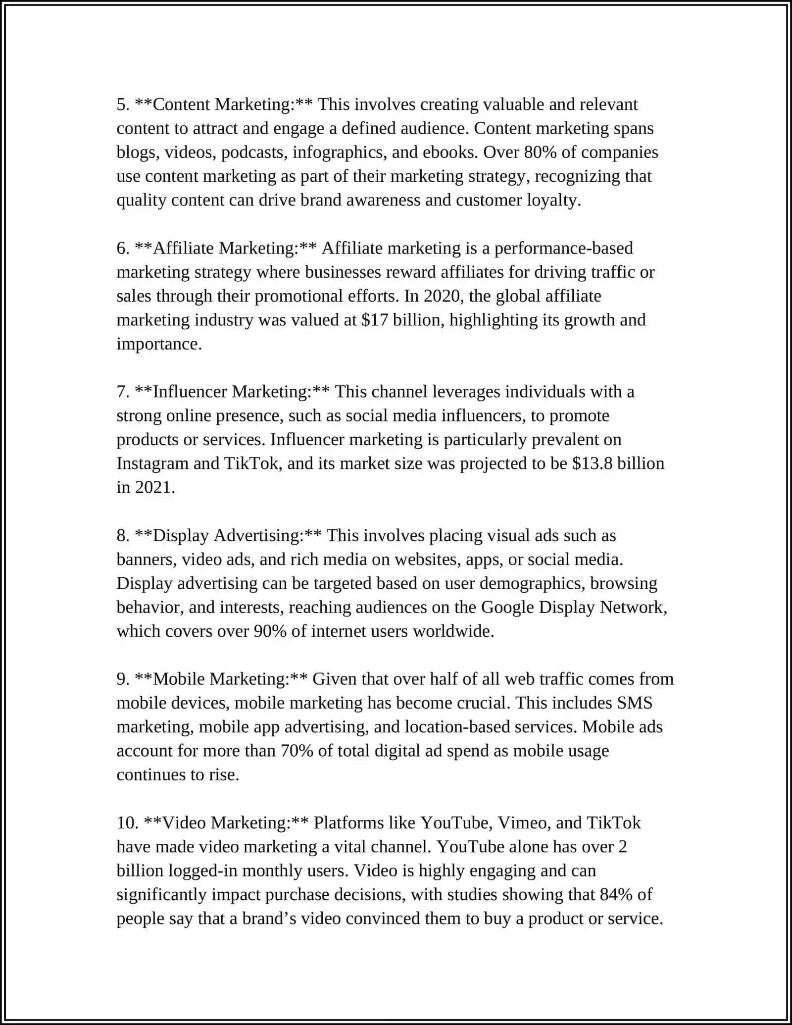 Types of Digital Marketing Channels 4