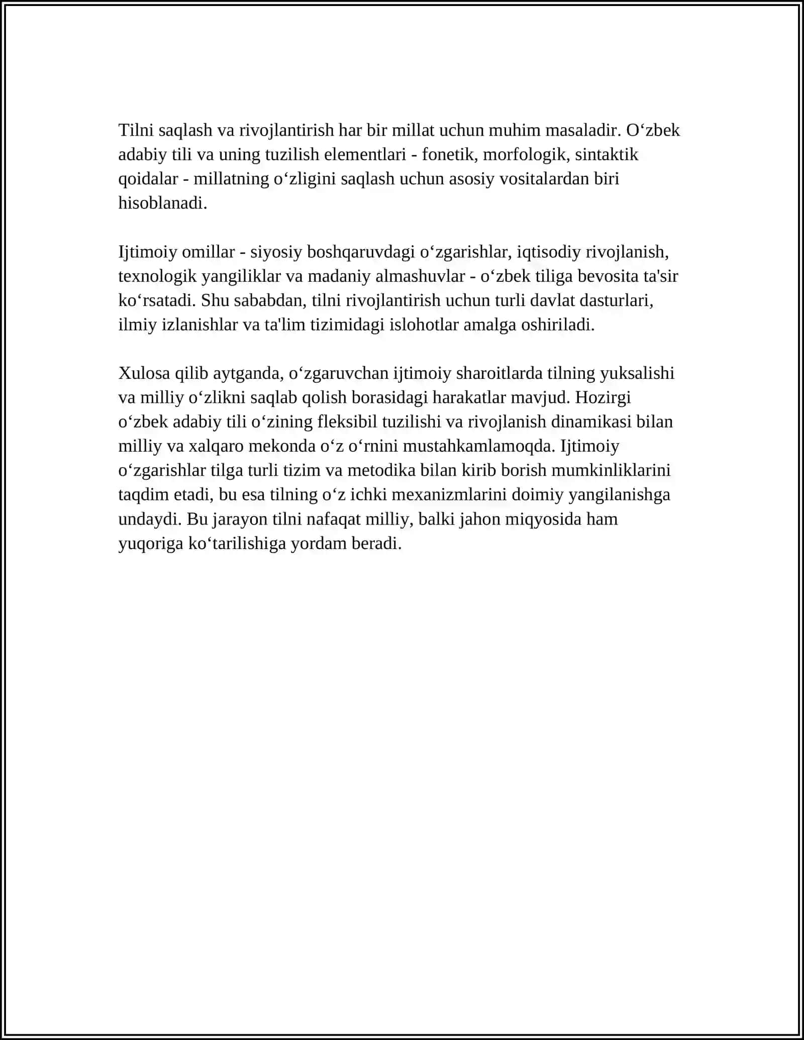 Til Ijtimoiy Doim O'zgarib Rivojlanib Turuvchi Hodisadir 4