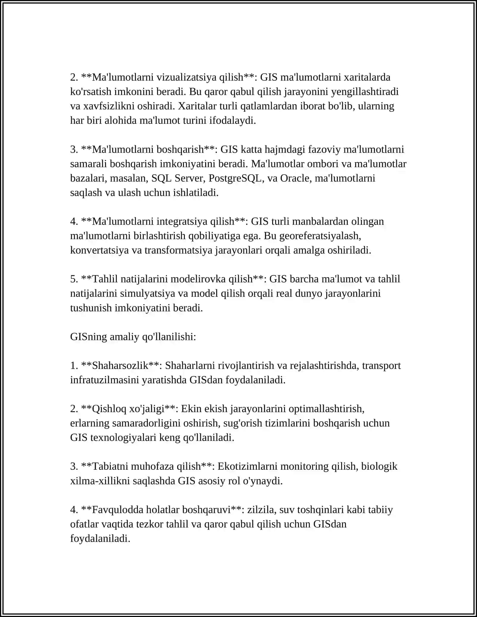 ДУБЛЬГИС GEOGRAFIK AXBOROT TIZIMI 4