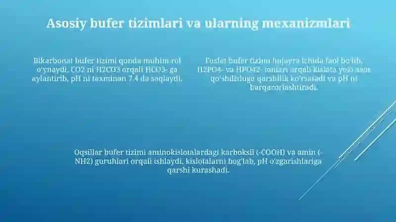 Tirik organizmlarda bufer sistema 4
