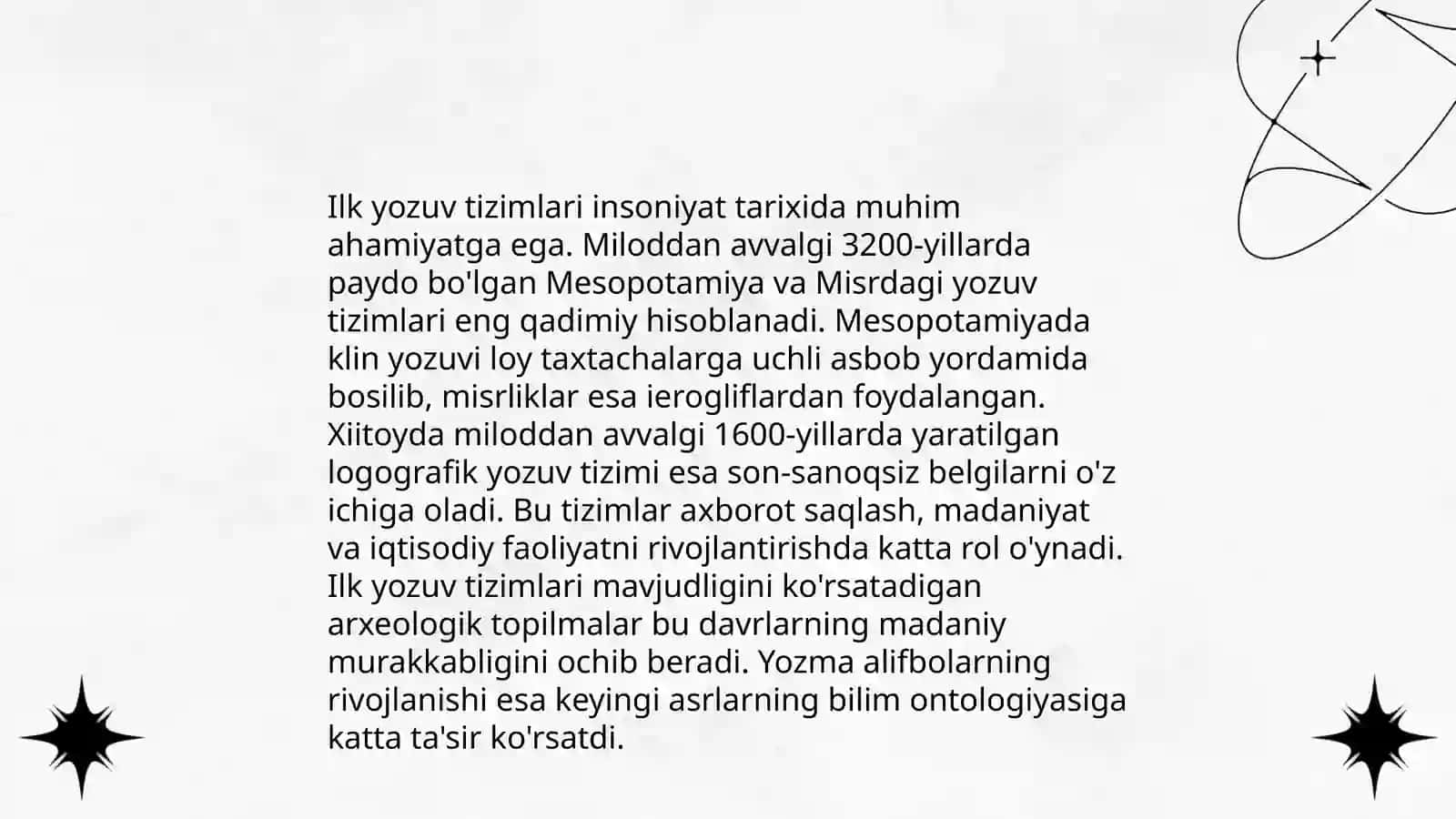 Yozuv va uning tarixi Nizamiddinovaa Nozima 4