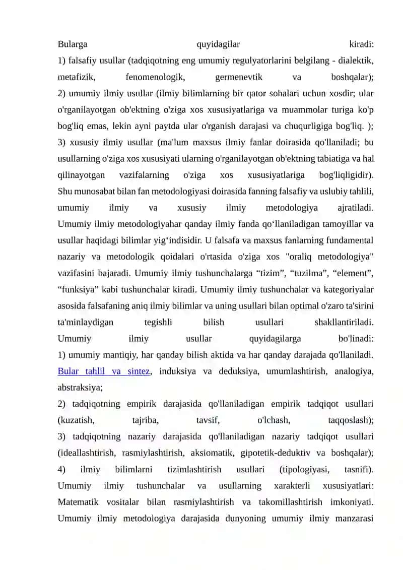 FAN METODOLOGIYASI VA ILMIY TADQIQOTLAR METODIKASI 4