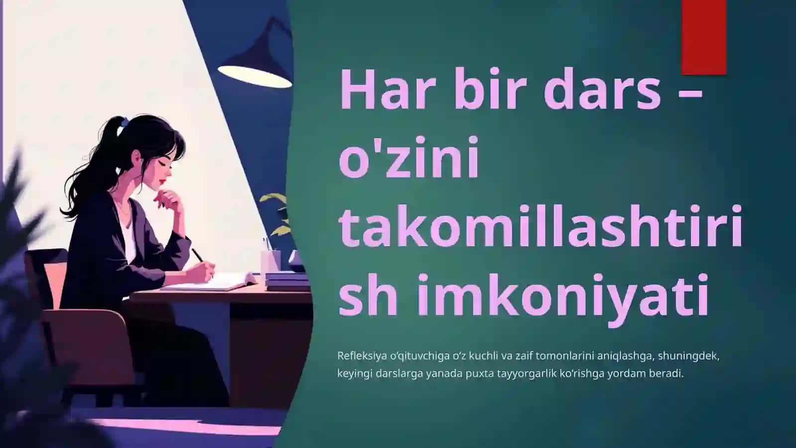 Ta'lim jarayonini tashkil etishda o'qituvchi kasbiy refleksiyasining o‘rni 4