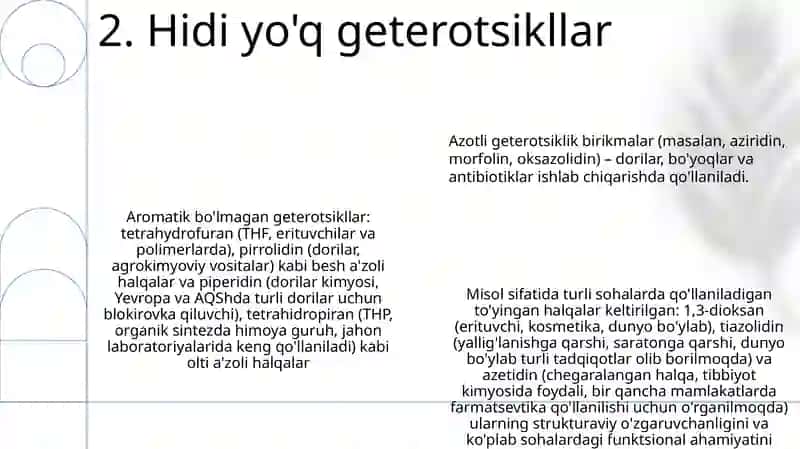 Getero siklik birikmalar 4