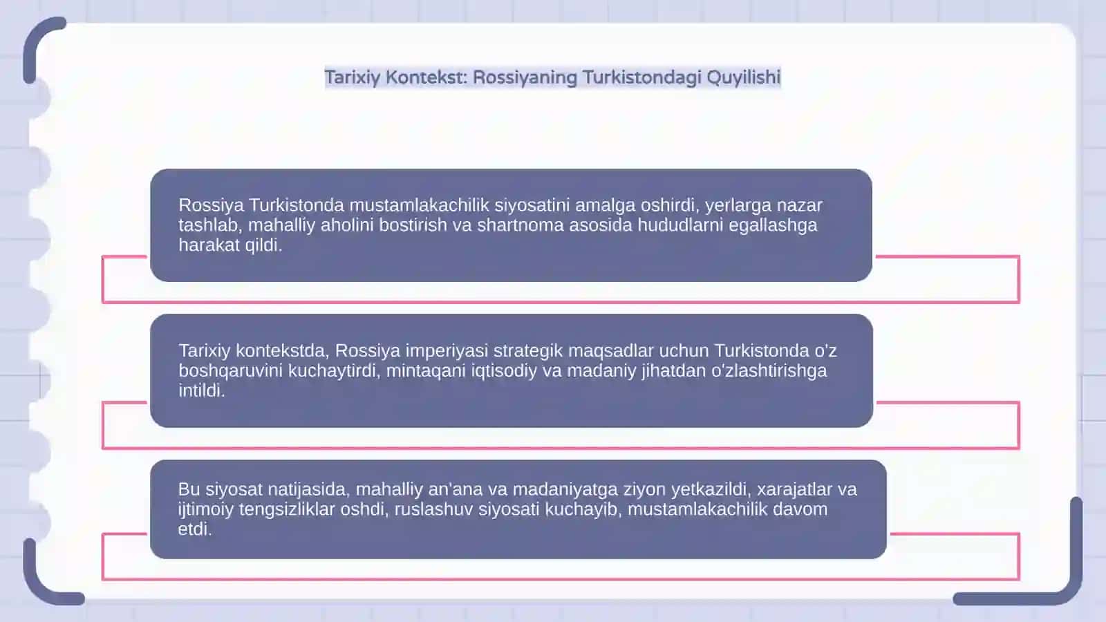 Chor Rossiyasining Turkistonda Olib Borgan Mustamlakachilik Siyosati 4
