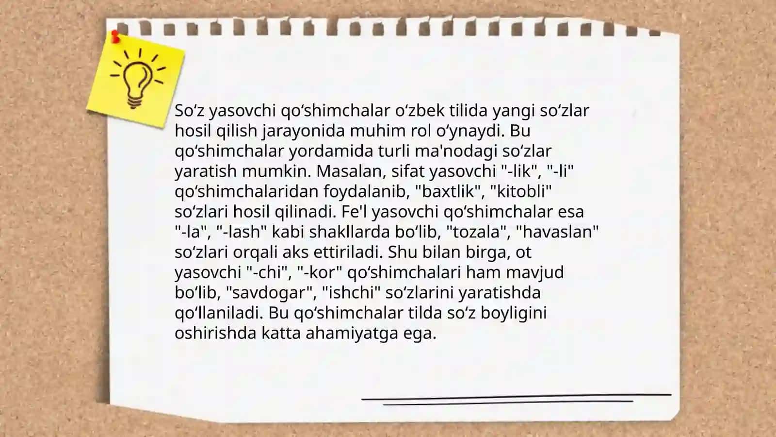 Soʻzning morfemik tarkibi 4