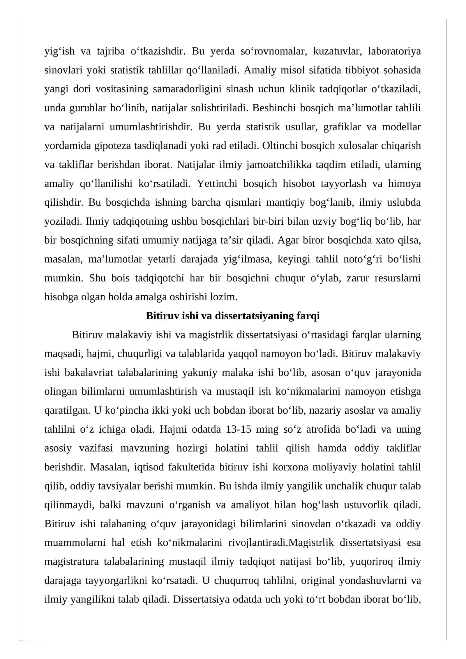 Bitiruv malakaviy ishi va magistrlik dissertatsiyasini yozish metodikasi 4