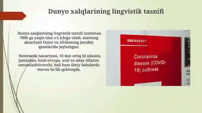 Jahon xalqlarining lingvistik klassifikatsiyasi 4