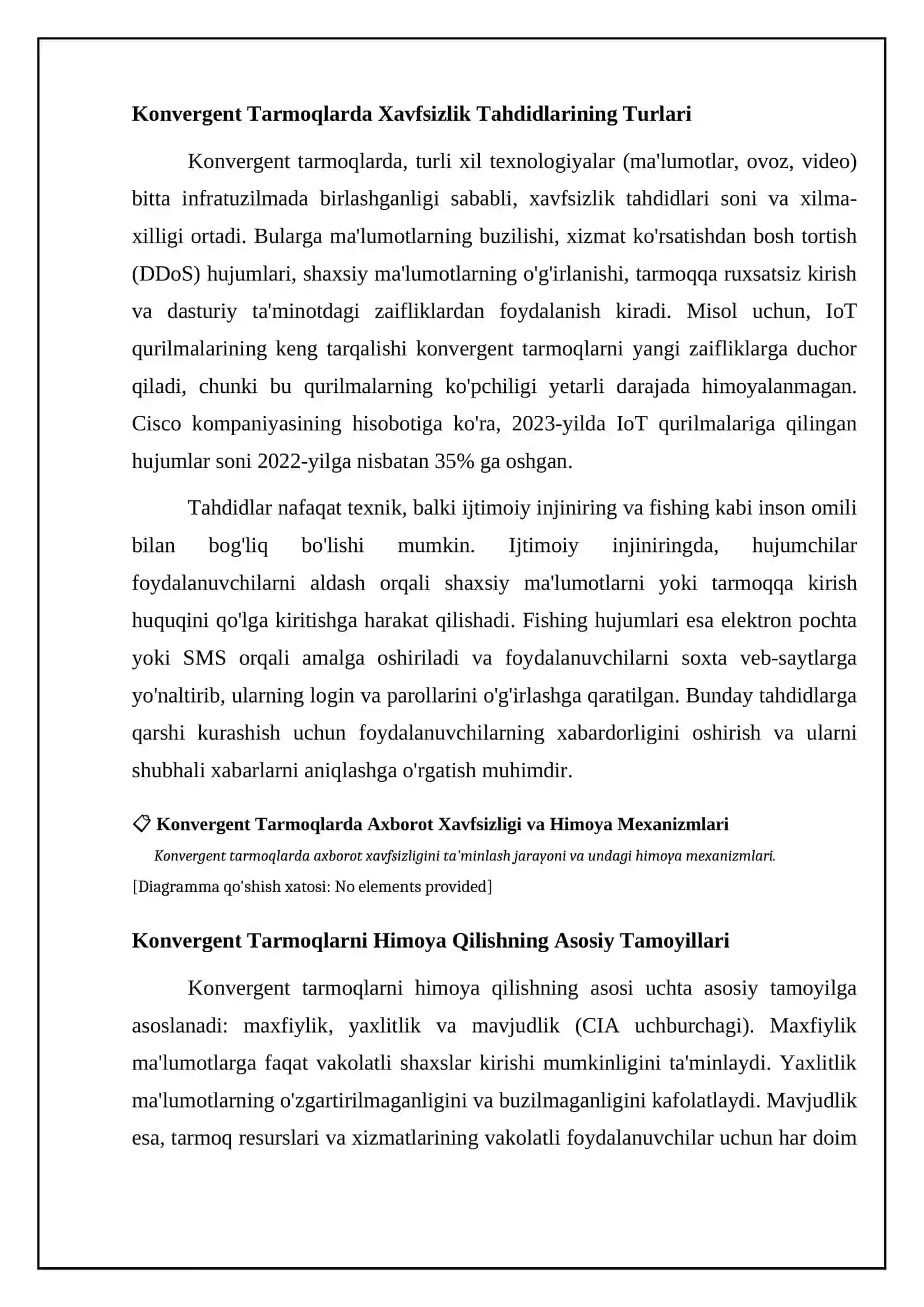 Konvergent tarmoqlarda axborot xavfsizligi va himoyalash mexanizmlari 4