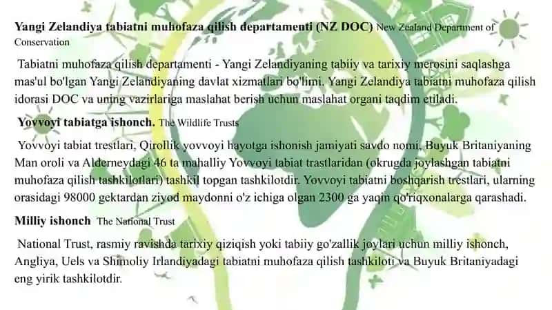Xalqaro ekologik tashkilotlar 4