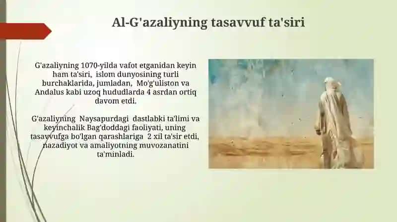 Abu Nasr Farobiy va Gʻazzoliyning falsafa ilmiga oid qarashlarinitahliletish 4